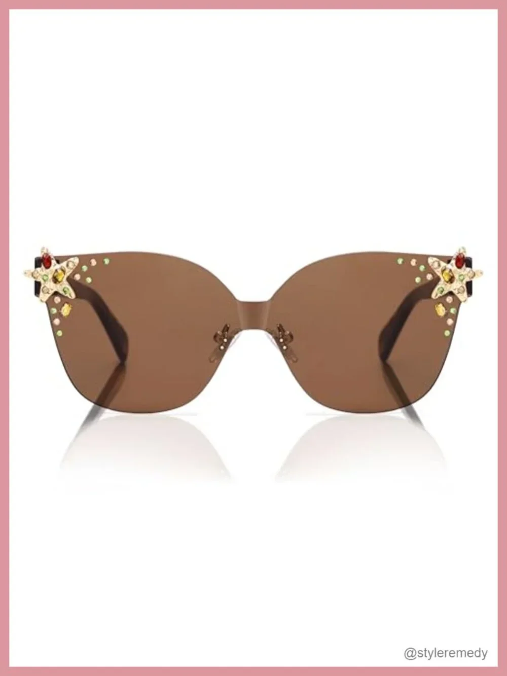 Oversized Square Acetate Sunglasses UV400 Protection